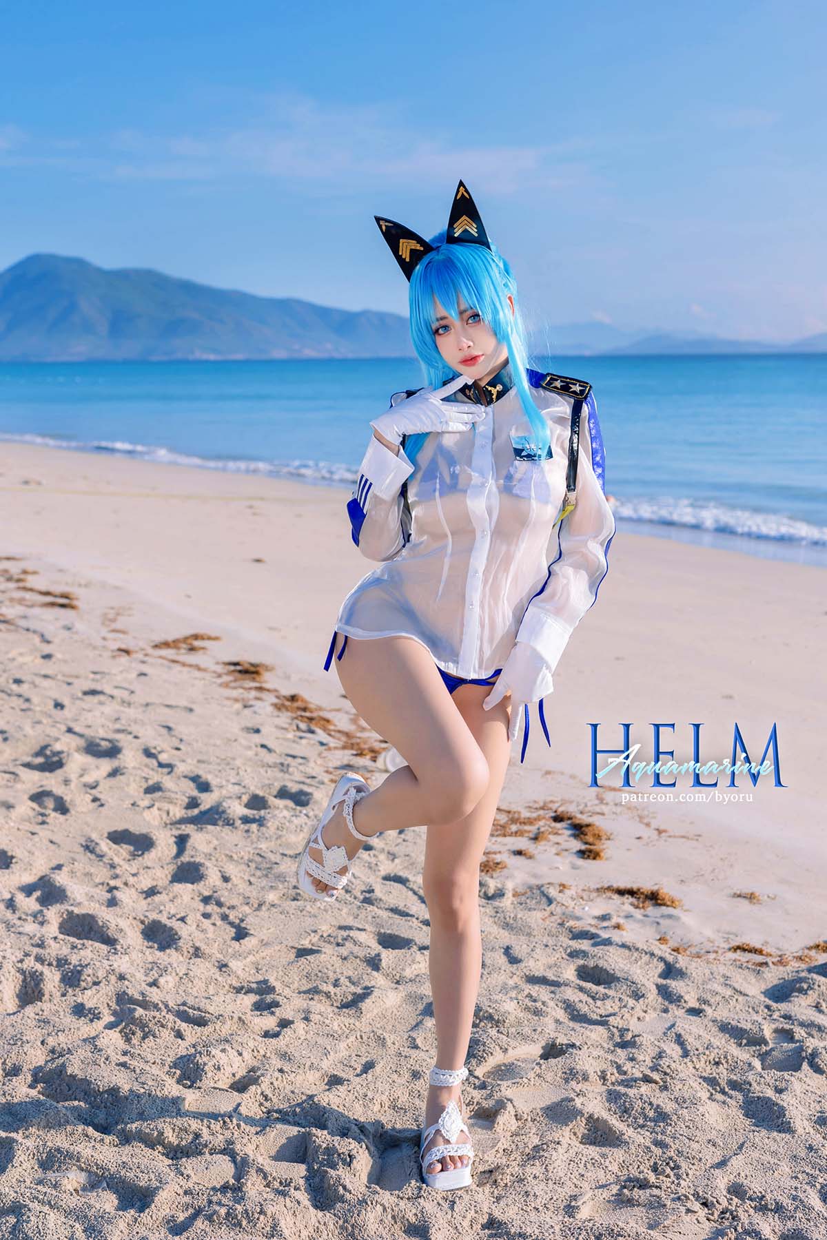 日本性感萝莉Byoru – Helm Aquamarine (NIKKE)