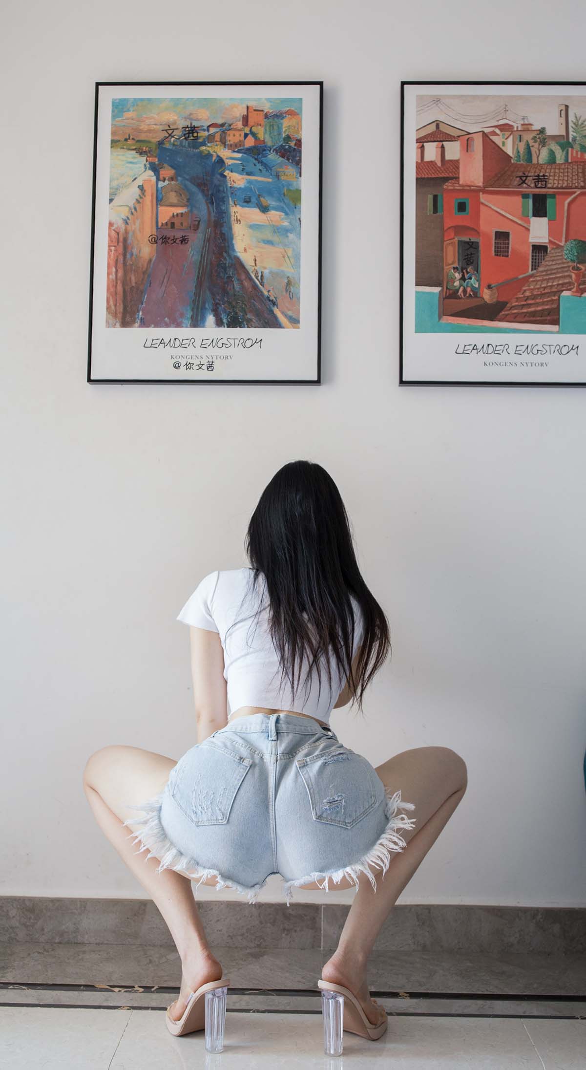 Cool文茜 – 牛仔短裤