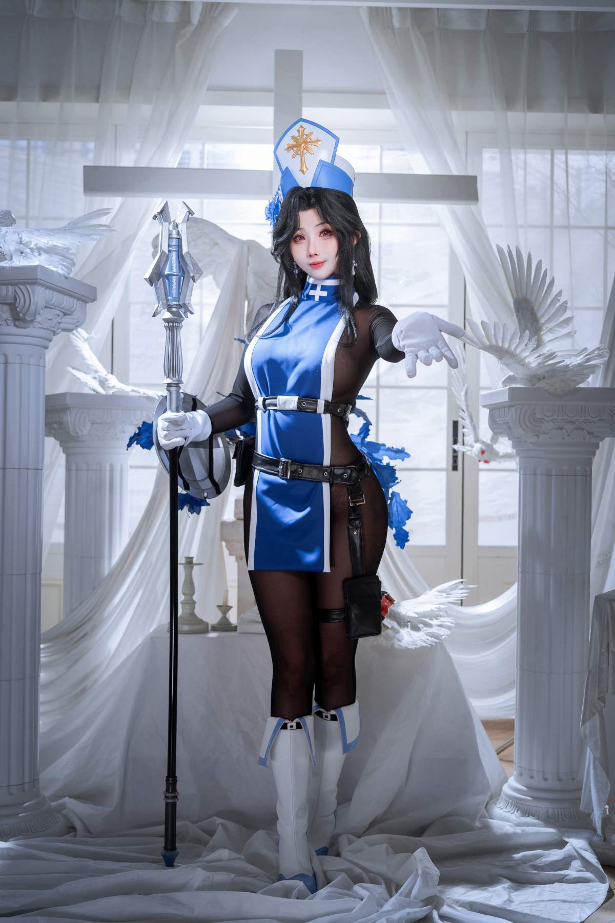 rioko凉凉子(肉扣热热子) – Nikke胜利女神 梅登冰玫瑰