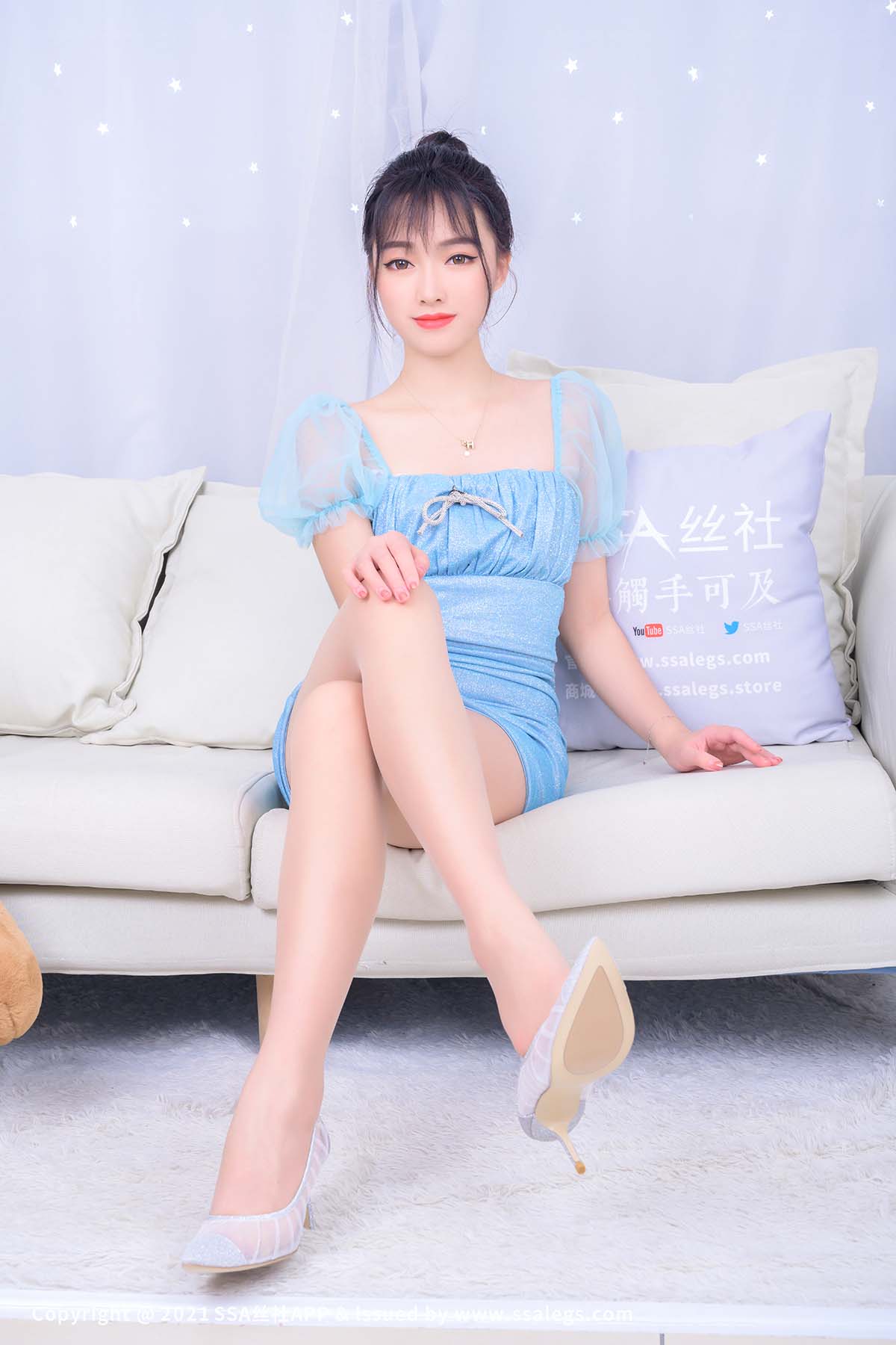[SSA丝社]超清写真 NO.808 模特思甜的绫丝袜美脚（上）