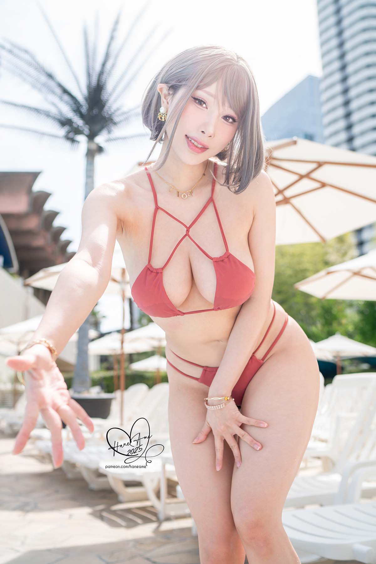 Hane Ame 雨波写真 – Original Tangerine Heat swimsuit 橘爆夏日!泳裝